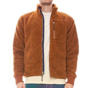 Alex Mill Sherpa Jacket Small Brown
